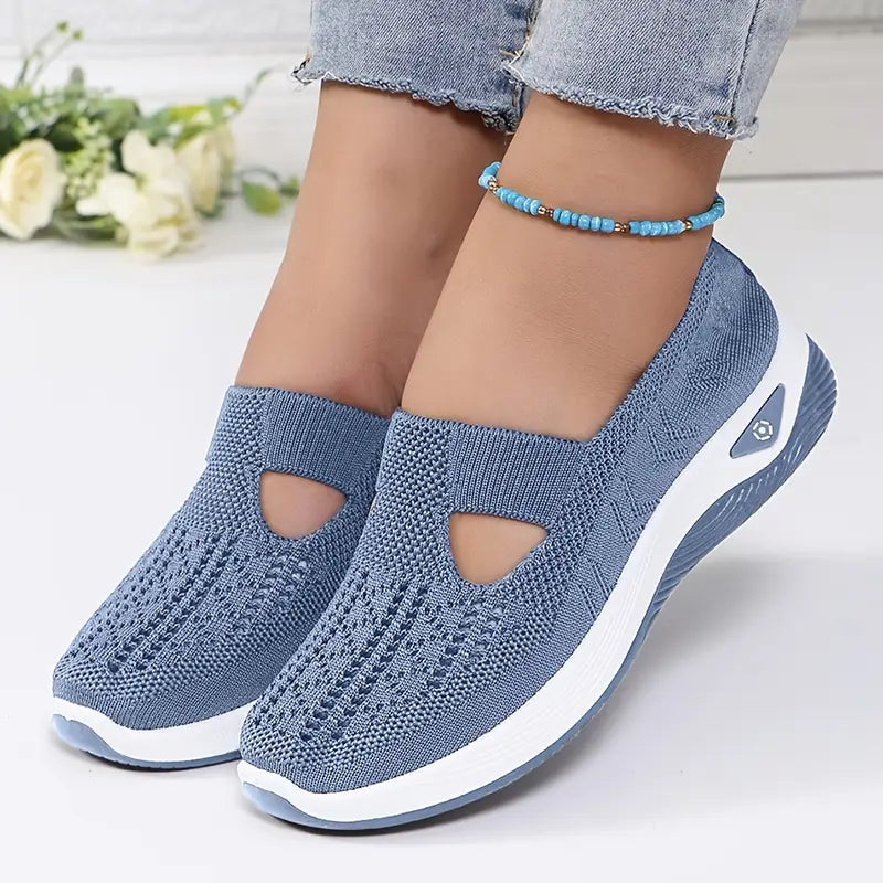 Comfort Knit Slip-On Walking Shoes