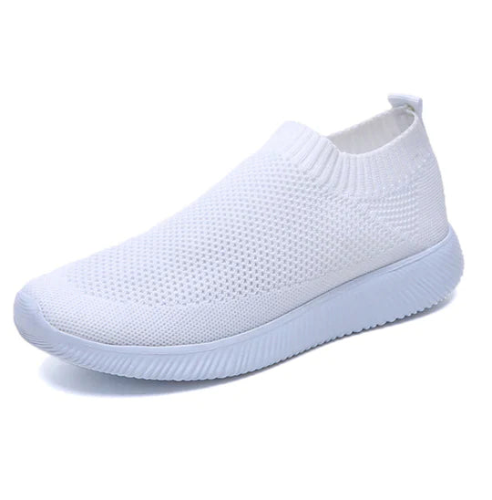 Slip-On Comfort Knit Walking Sneakers