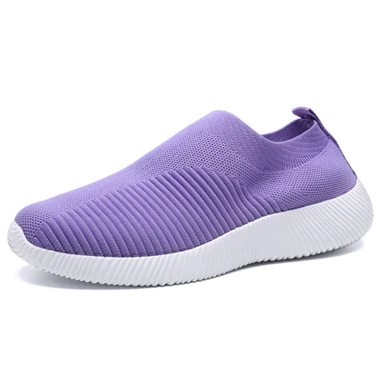 Slip-On Comfort Knit Walking Sneakers
