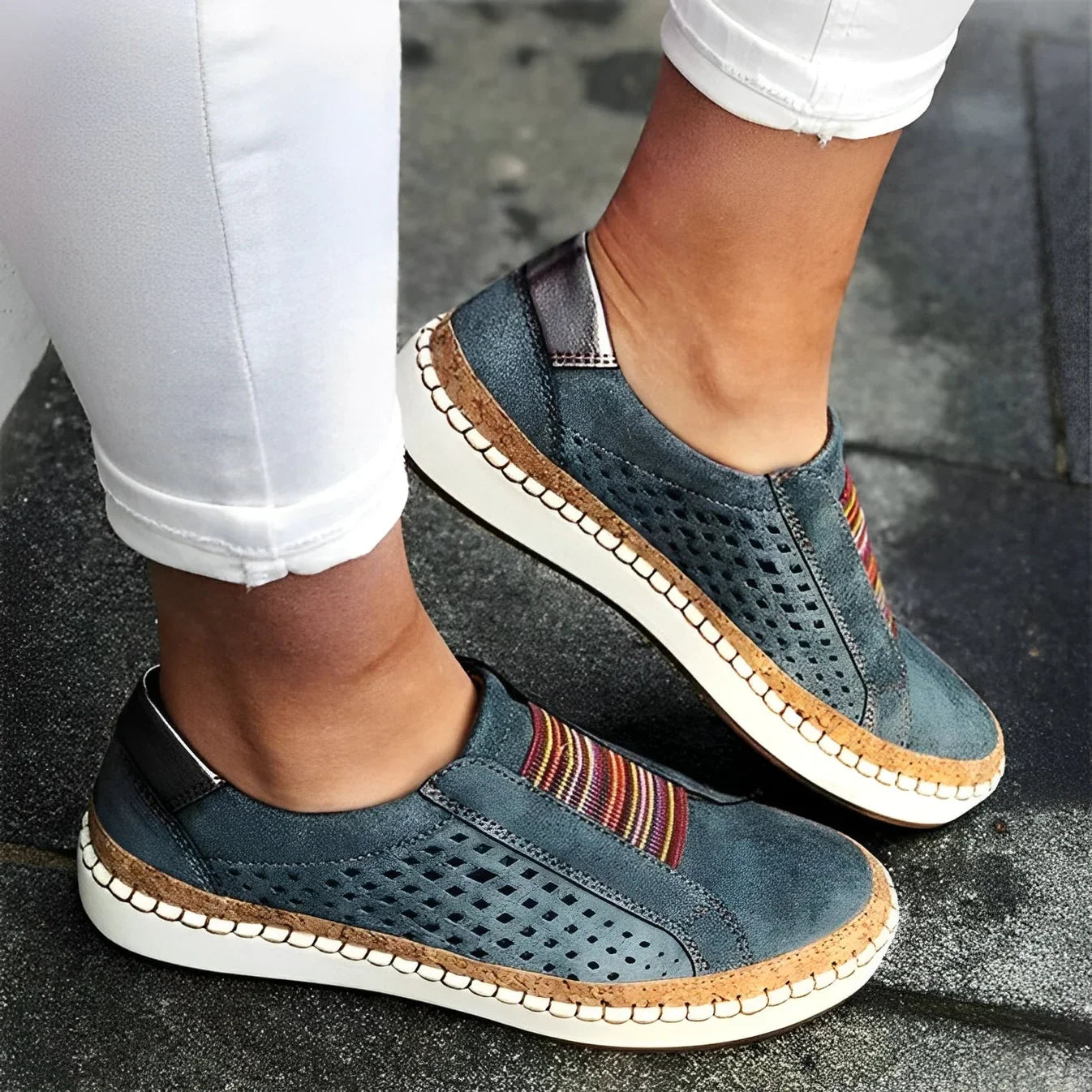 Breathable Platform Slip-On Loafers