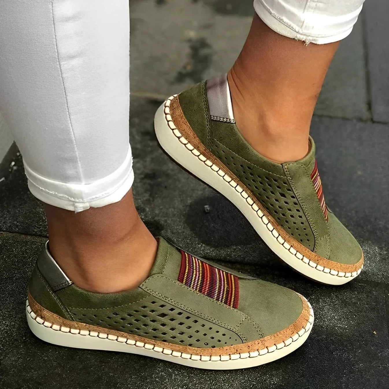Breathable Platform Slip-On Loafers