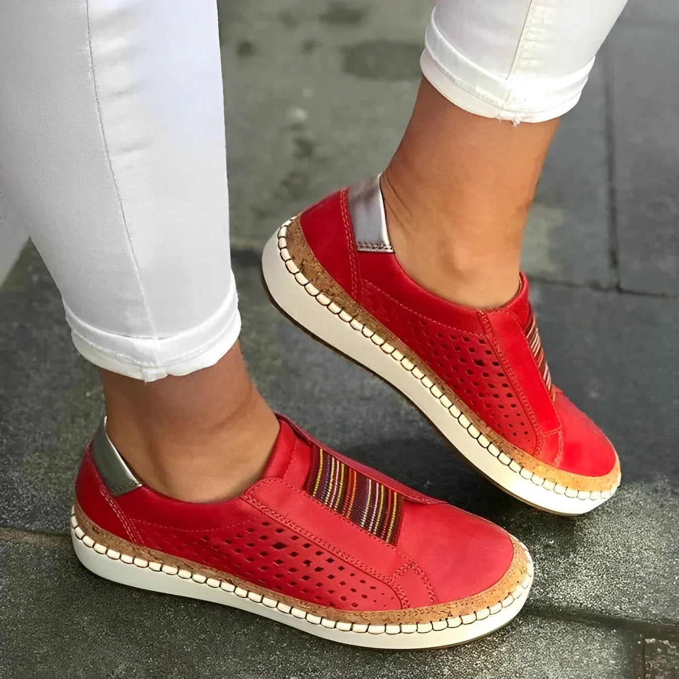 Breathable Platform Slip-On Loafers